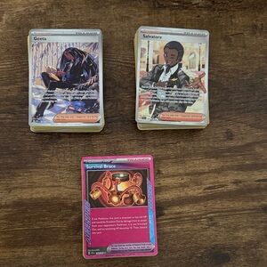 Pokemon Trainer Cards - Pink, Blue, Black Includes 120 Trainer Cards